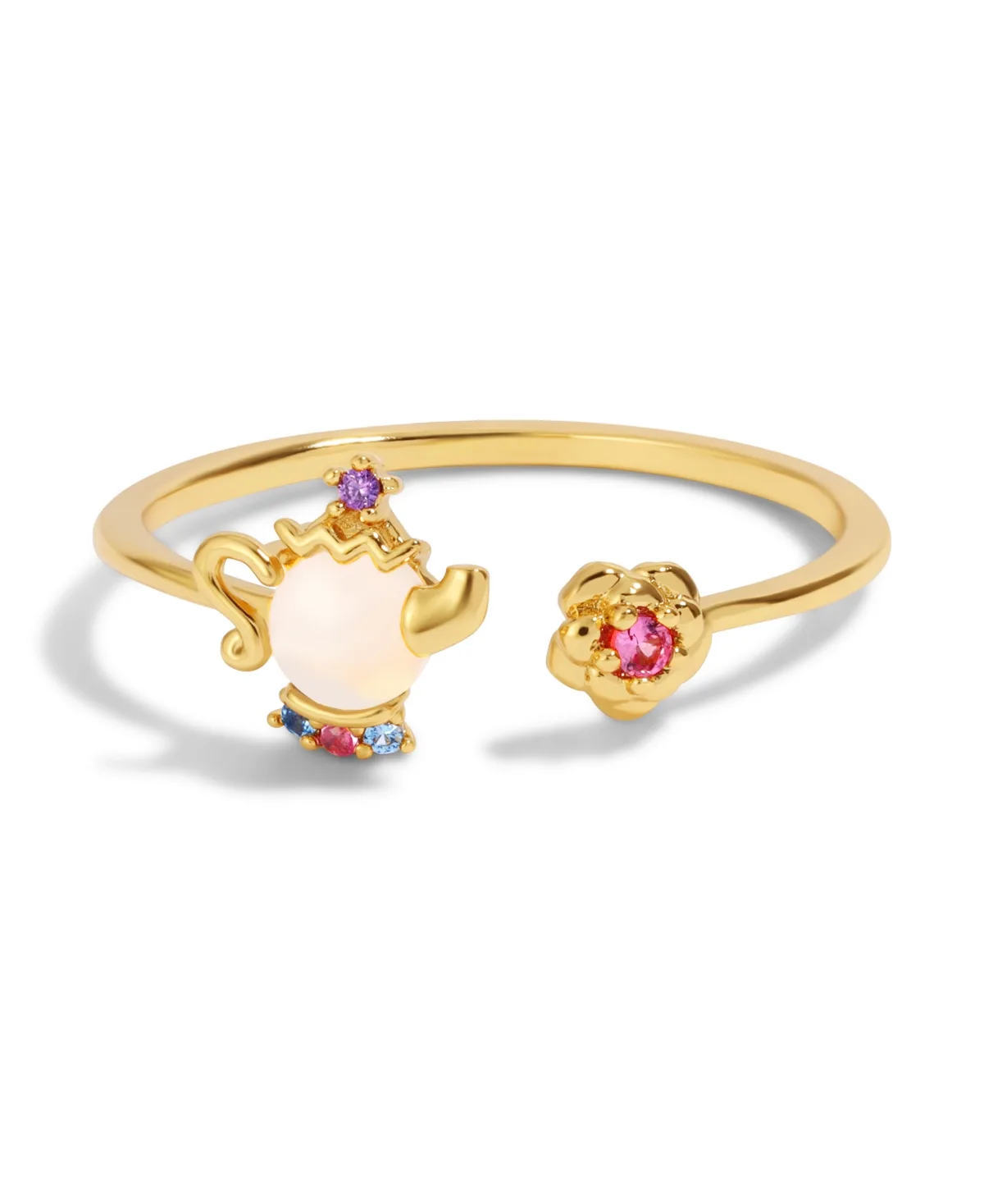 Disney Multi-Color Beauty the Beast Mrs. Potts Ring by Girls Crew