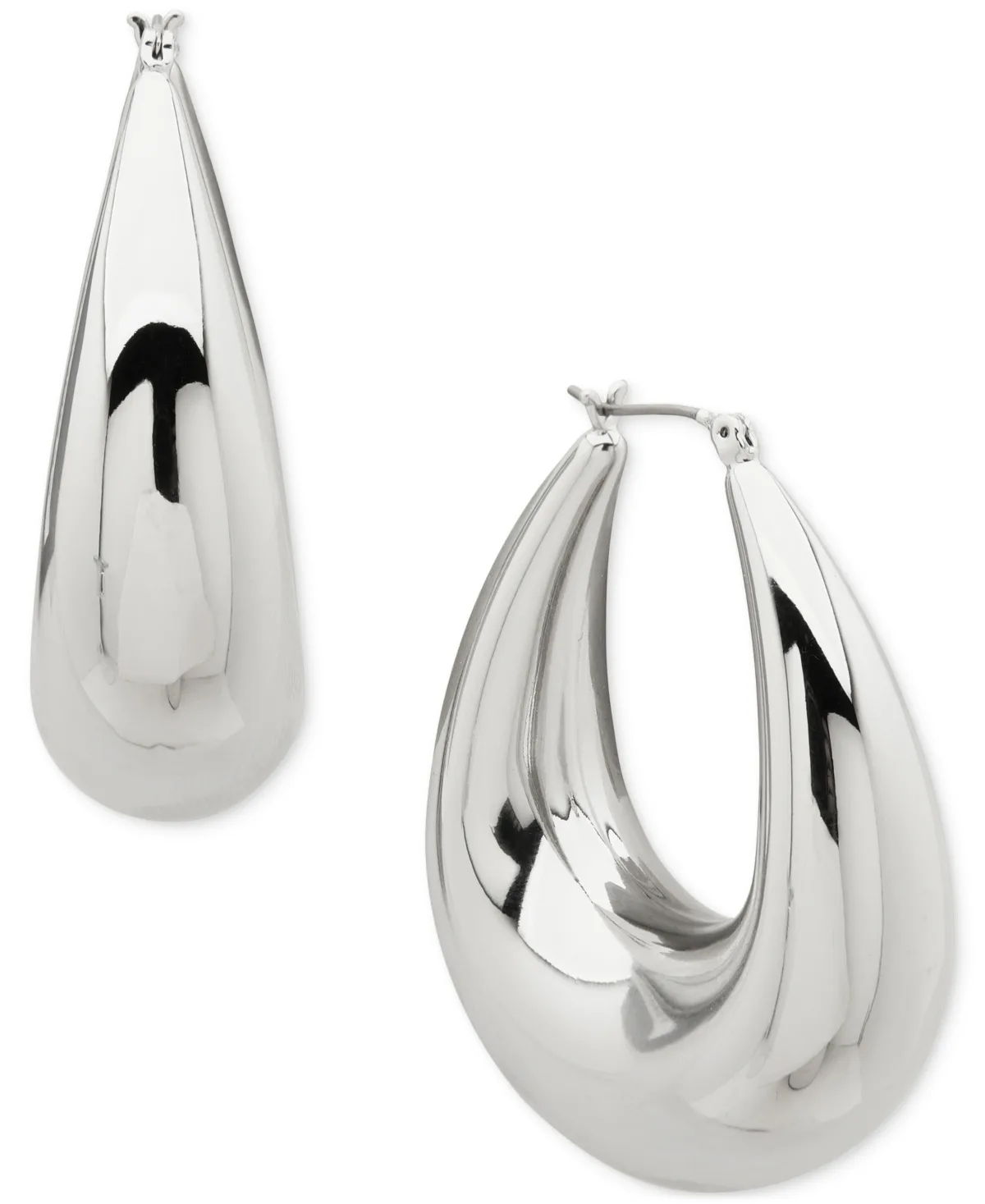 Taper Puffy Large Hoop Earrings, 2.06" by Dkny