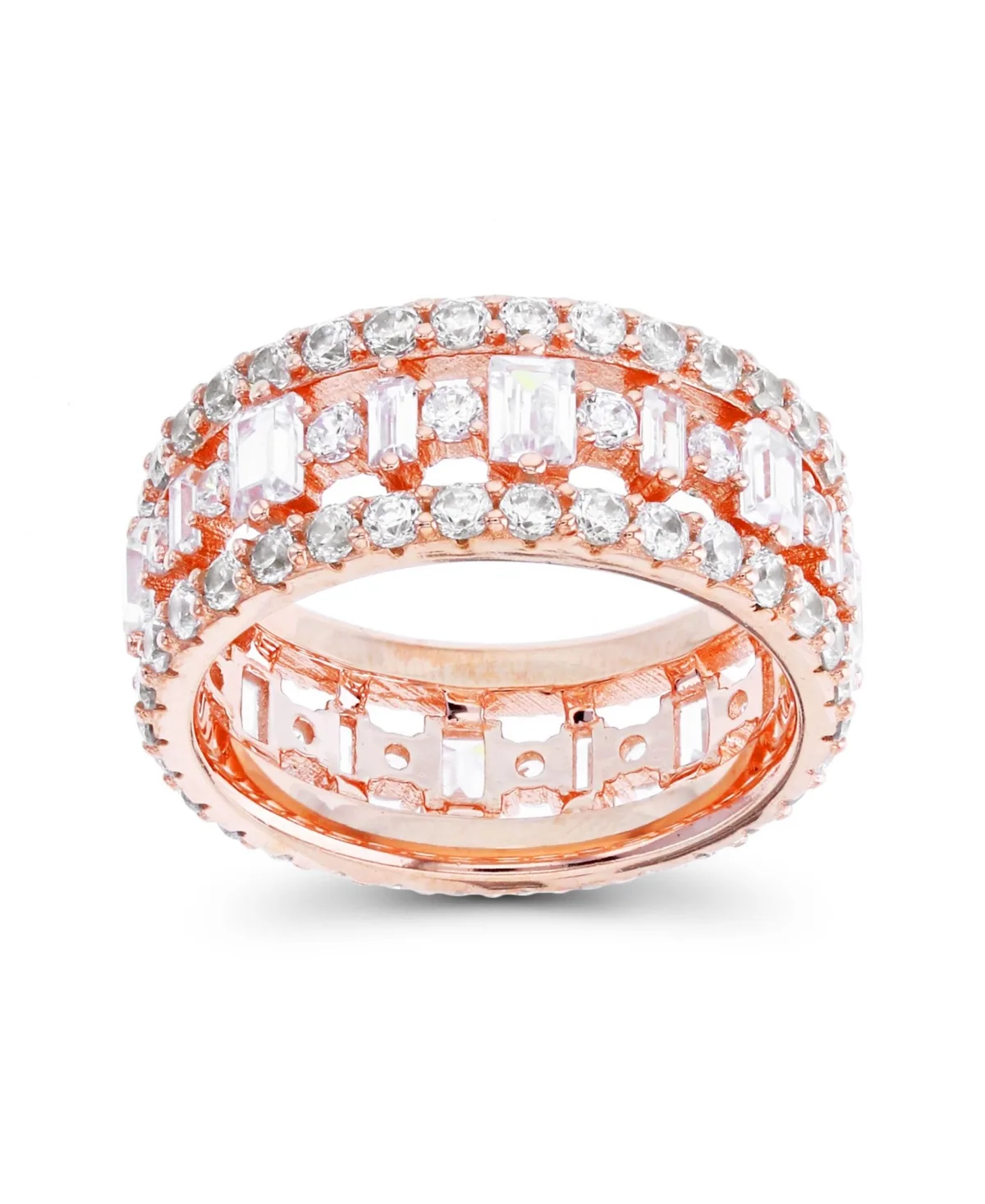 Cubic Zirconia Round and Baguette Eternity Ring by Macy's