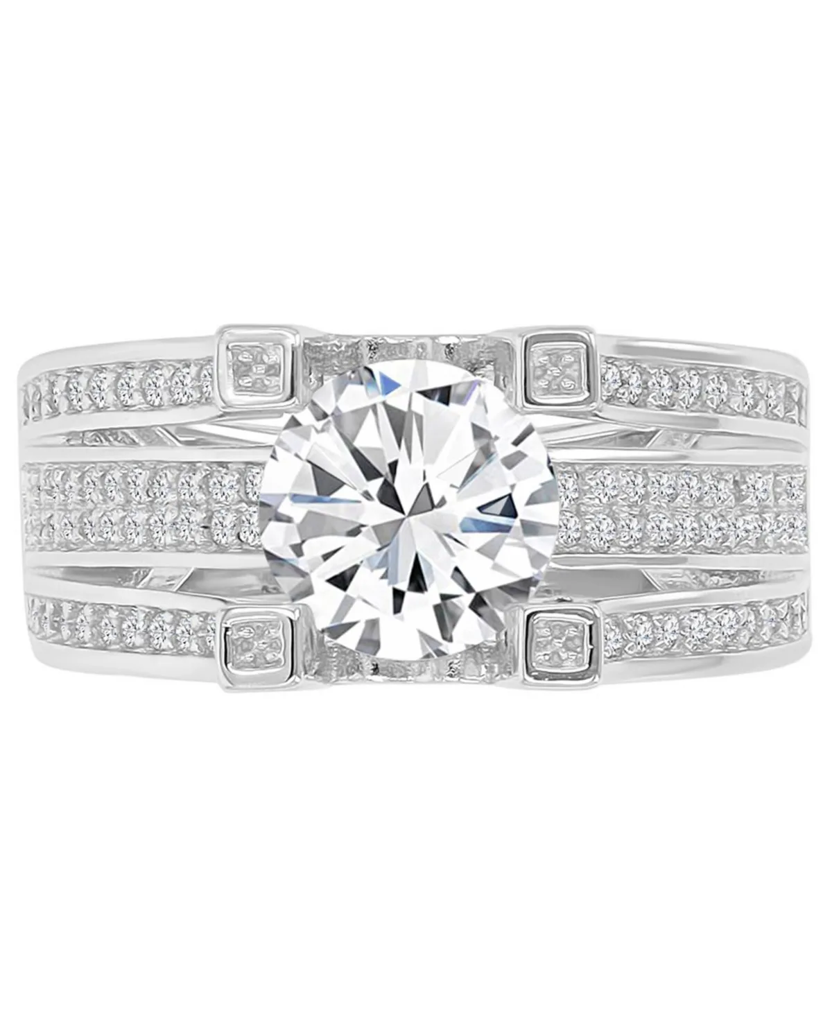 Cubic Zirconia Ring (3.46 Ct.t.w.) in Sterling Silver by Macy's