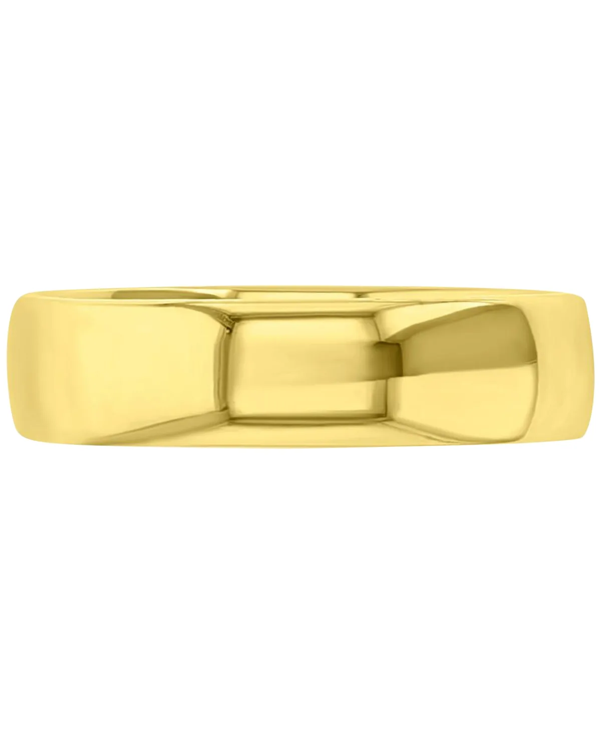 High-Polished Finish Comfort Fit Dome Stack Band by Macy's