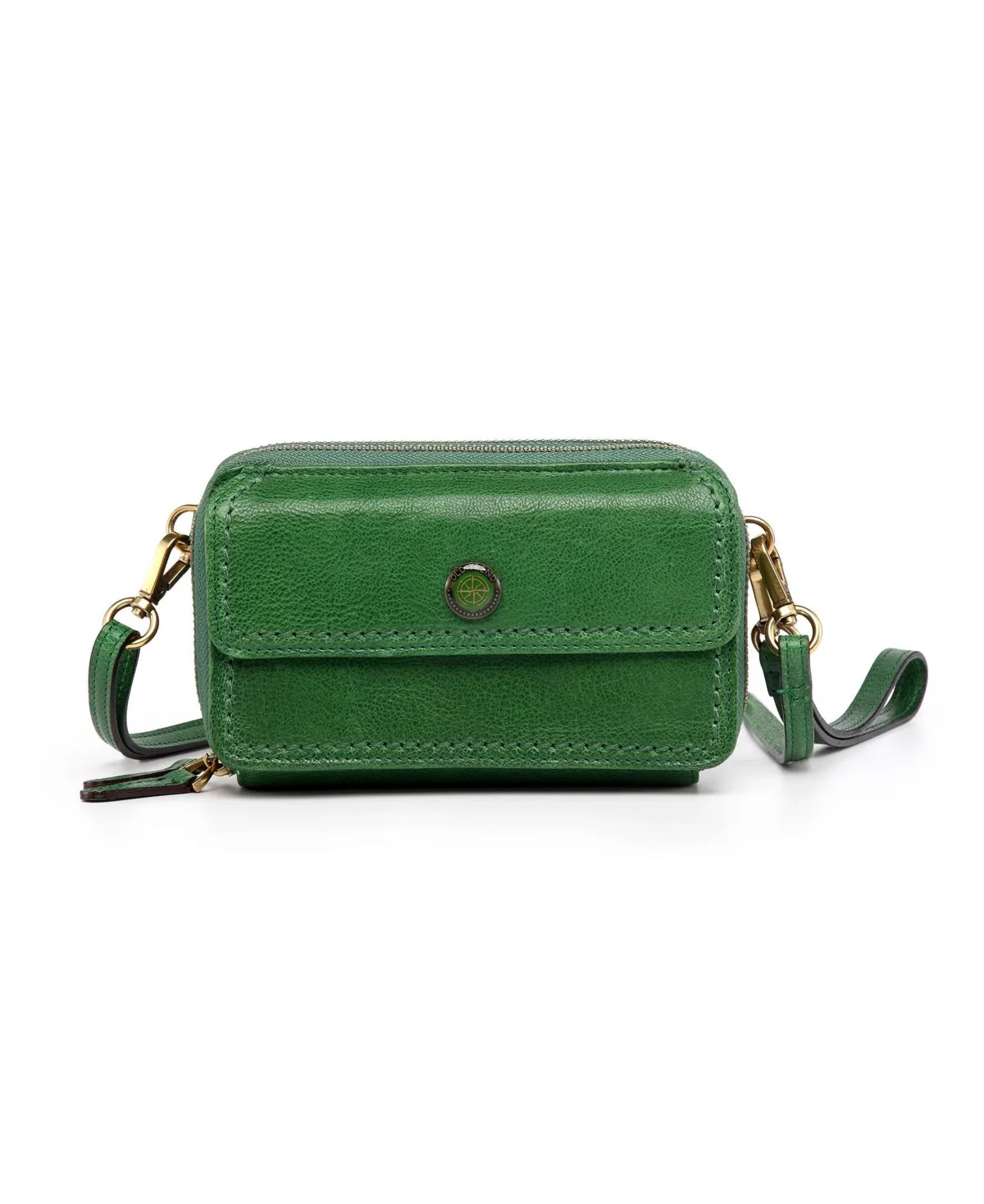 Genuine Leather Northwood Crossbody Wallet by Old Trend