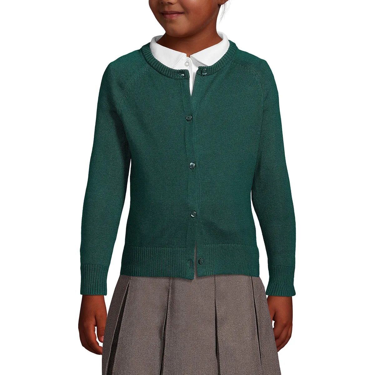 School Uniform Cotton Modal Cardigan Sweater by Lands' End