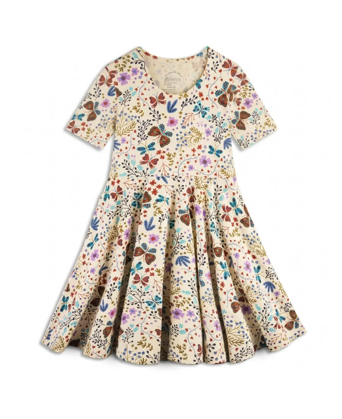 Fair Trade Organic Cotton Short Sleeve Twirl Dress by Mightly