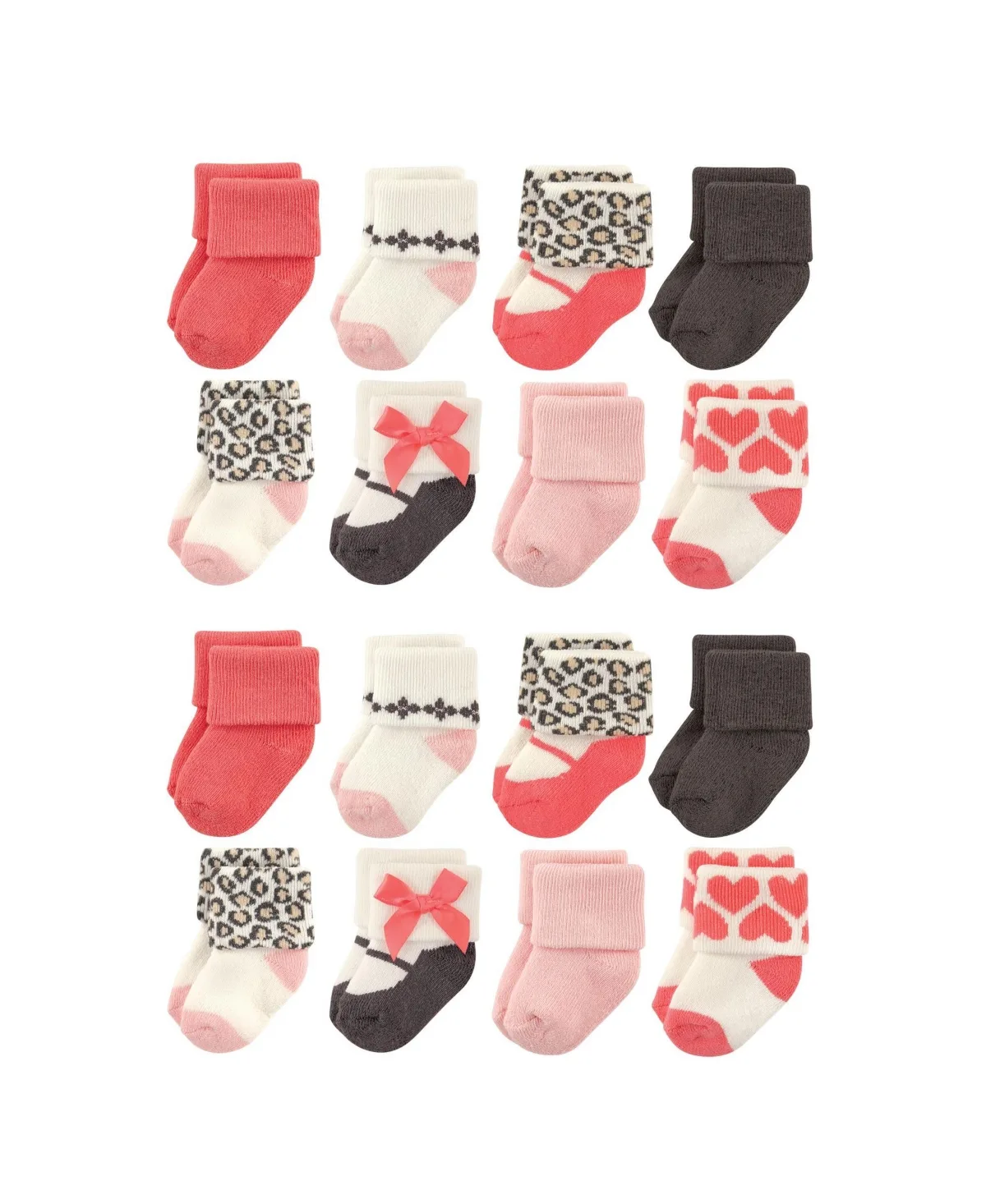 Comfort Terry Socks Bulk Pack (8 Pairs) by Luvable Friends