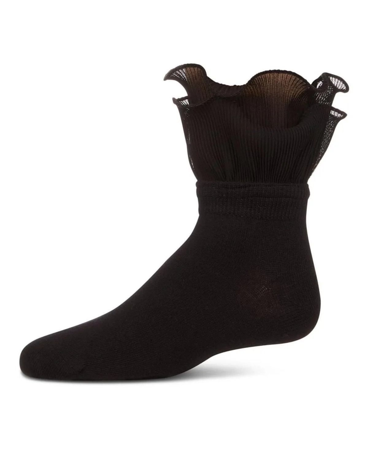Dual Layer Ruffle Anklet Socks by Memoi