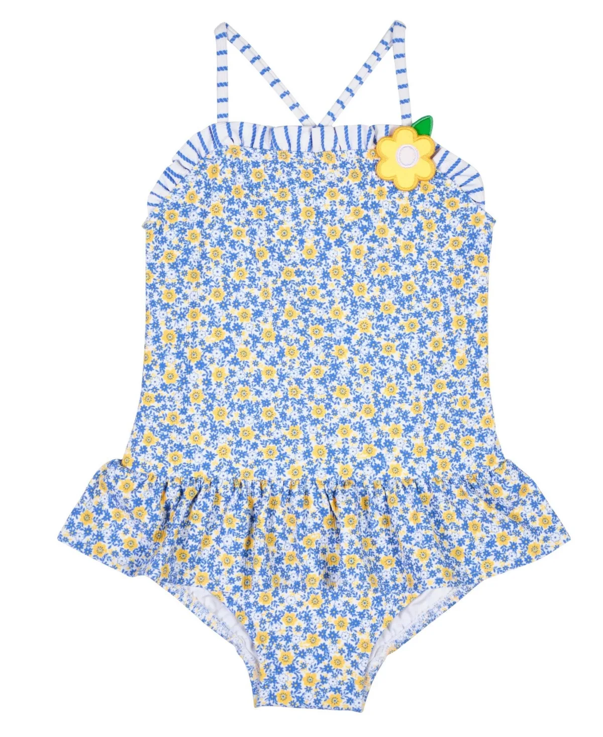 Floral Skirted Swimsuit with Flower by Florence Eiseman