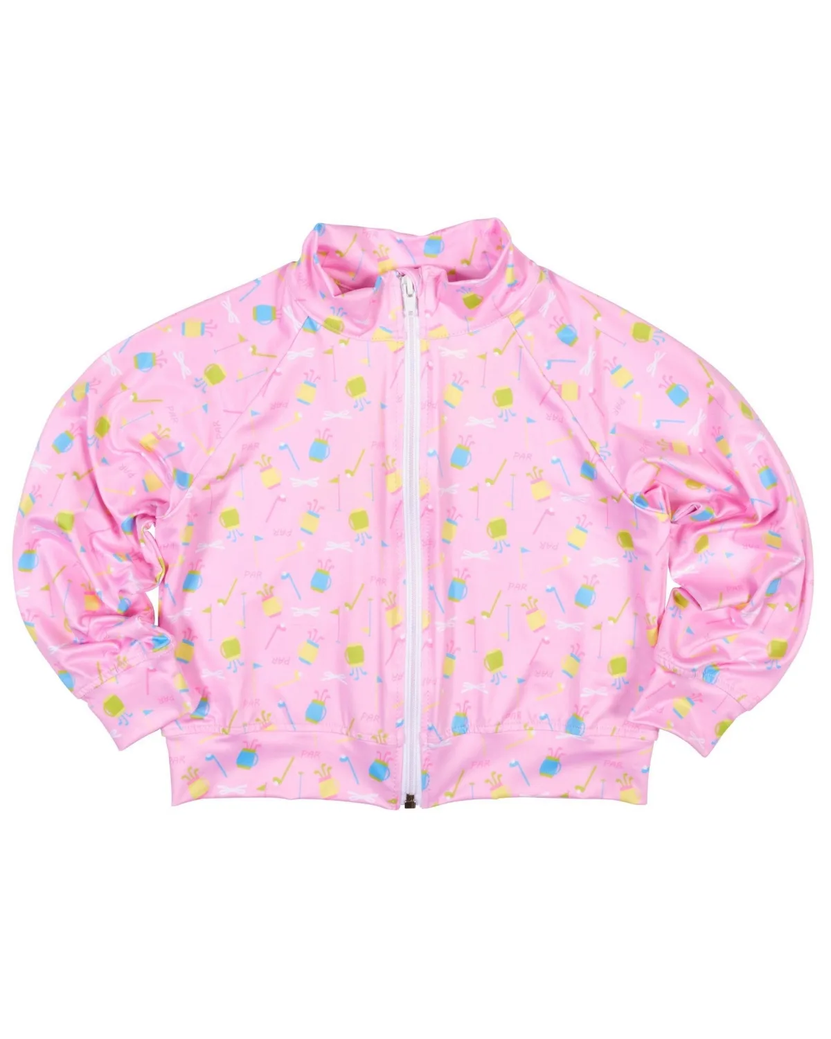 Golf Print Performance Knit Jacket by Florence Eiseman
