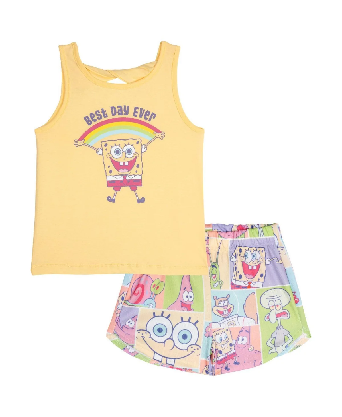 Athletic 2-Piece Tank Top and Mesh Shorts Set by Spongebob Squarepants