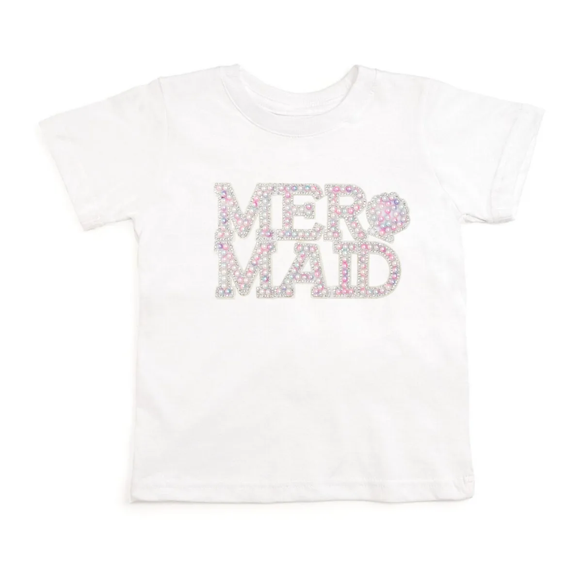 Mermaid Pearl Patch Short Sleeve T-Shirt by Sweet Wink
