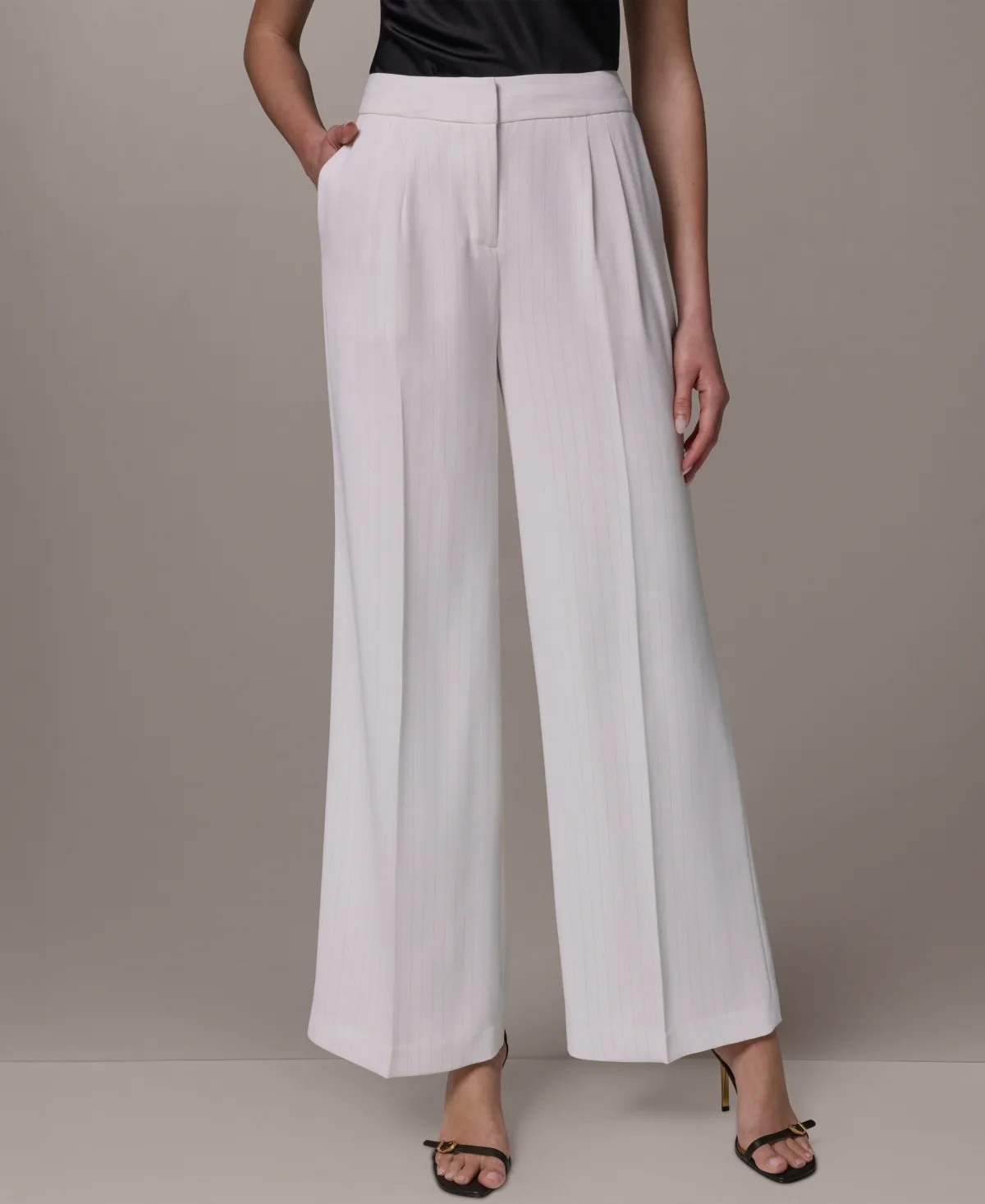 High-Waist Wide Leg Pants by Donna Karan New York