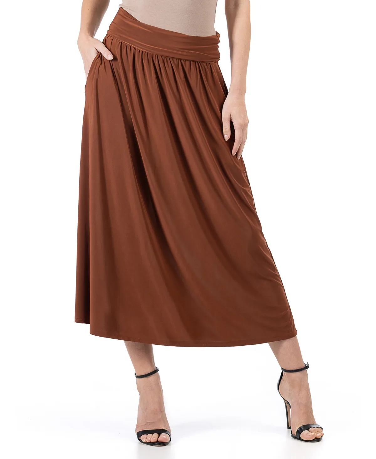 Foldover Maxi Pocket Skirt