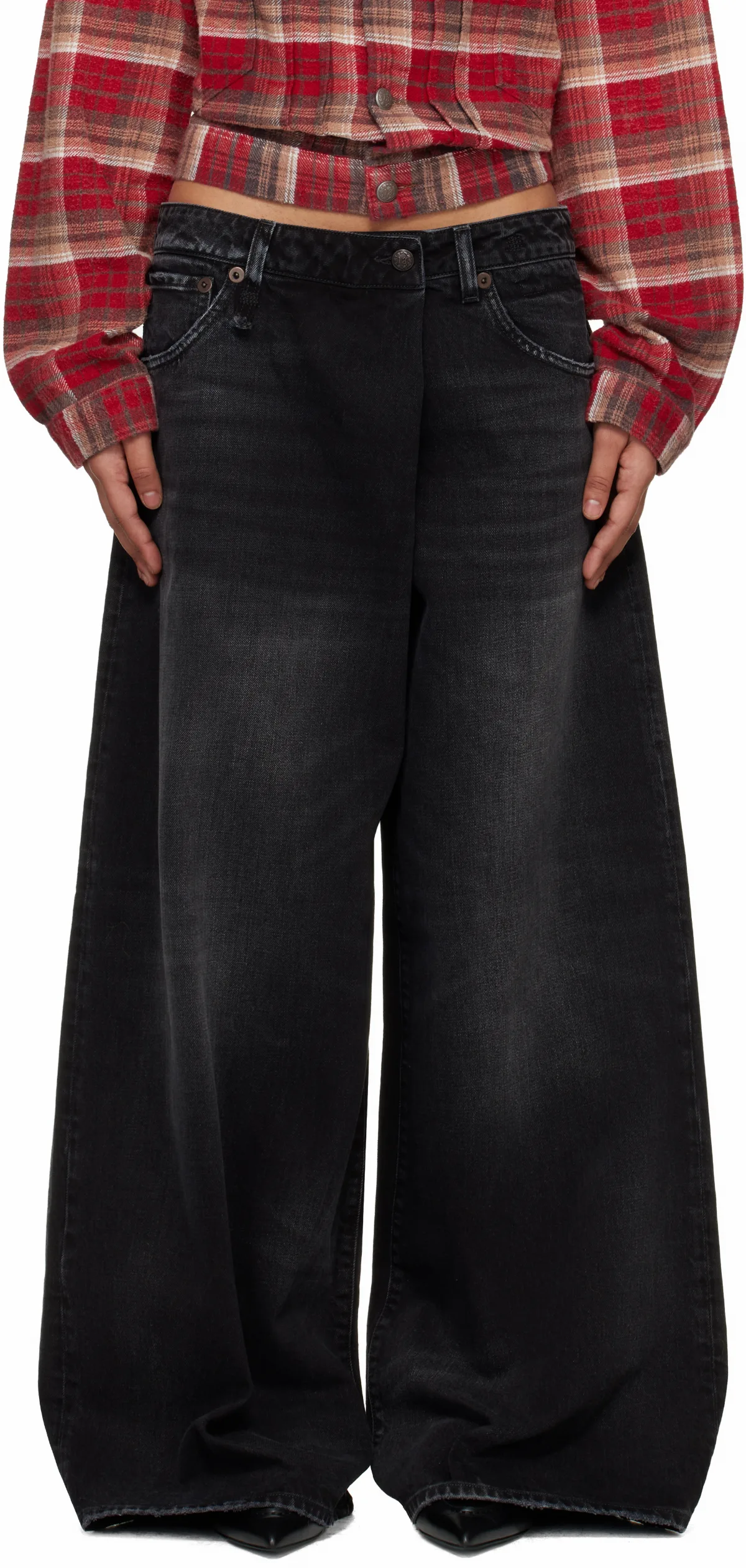 Black Nico Wrap Jeans