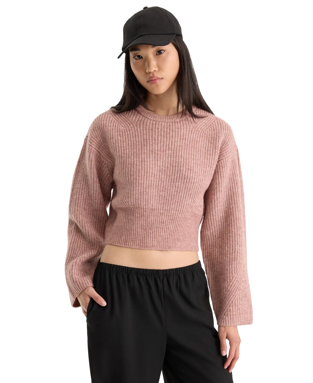 Chunky Knit Pull-On Sweater by Good American