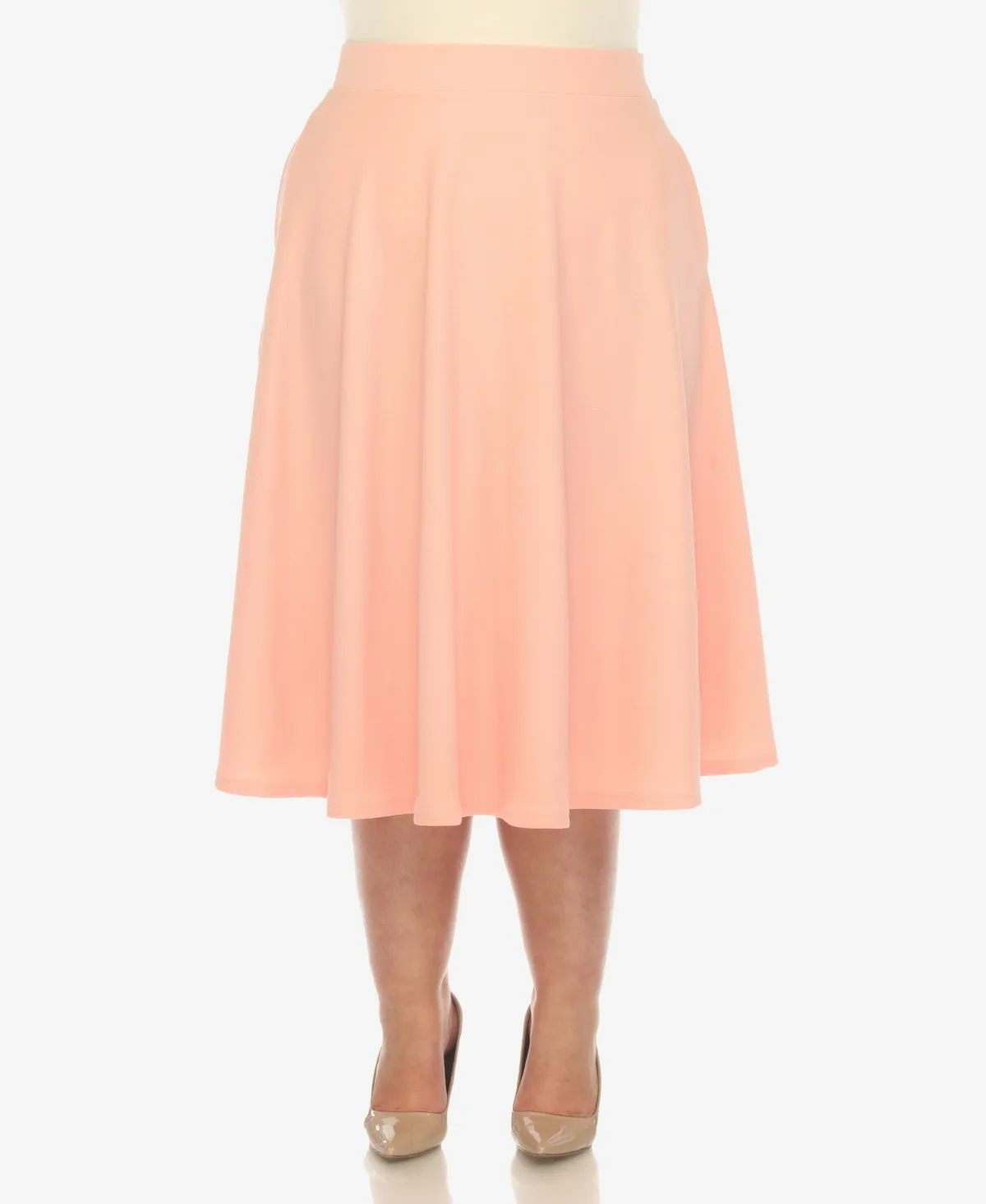 Flared Midi Skirt by White Mark