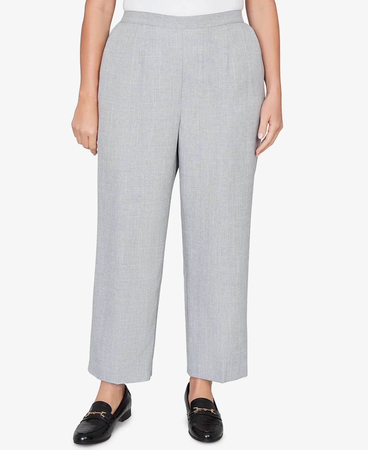 Al Fresco Tailored Flat Front Short Length Pants by Alfred Dunner