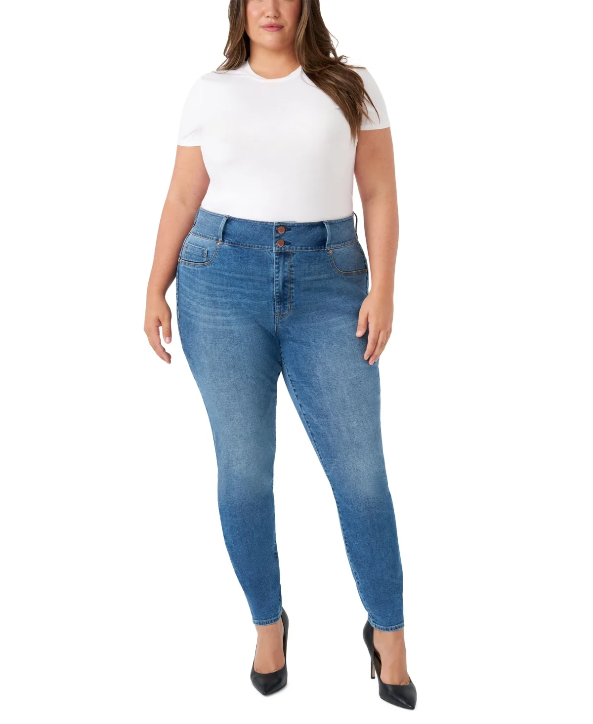 High Rise Curvy Legging Jeans