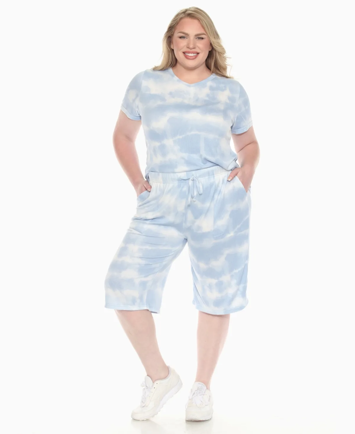 Short Sleeve and Capri Lounge Set by White Mark