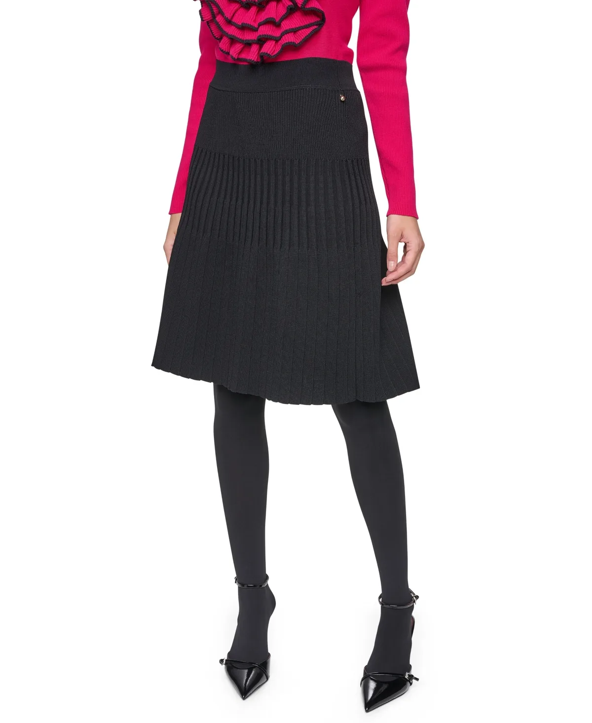 Pull-On Pleated Skirt by Sonia Rykiel