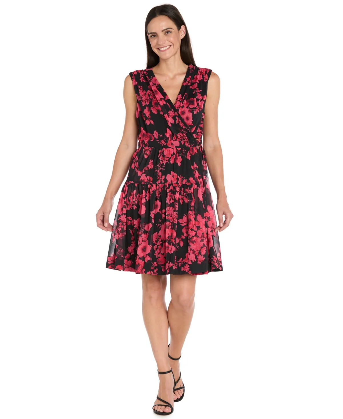 Sleeveless Wrap Dress by R & M Richards