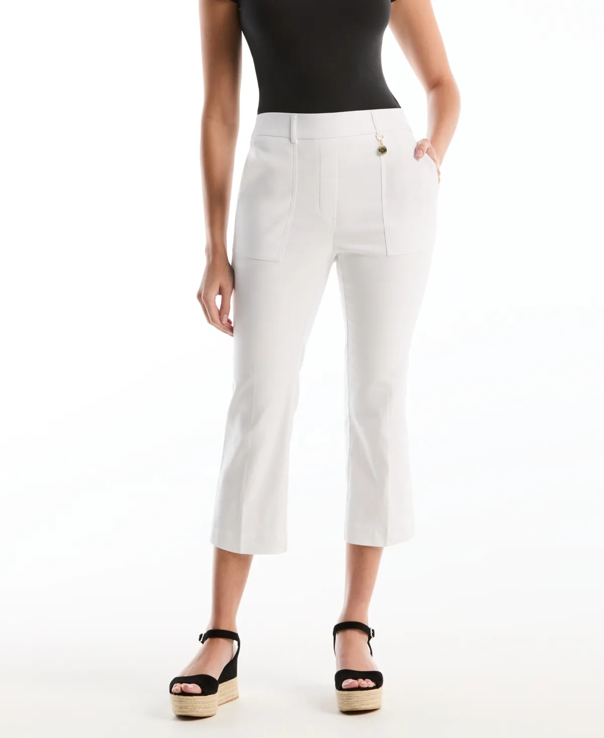 Porkchop Pocket Kick Flare Pants by Rafaella