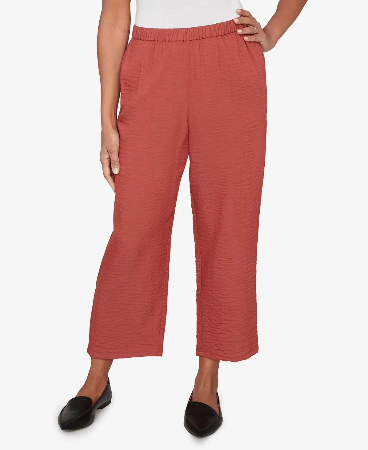 Market Wide-Leg Pull-On Ankle Pants by Alfred Dunner