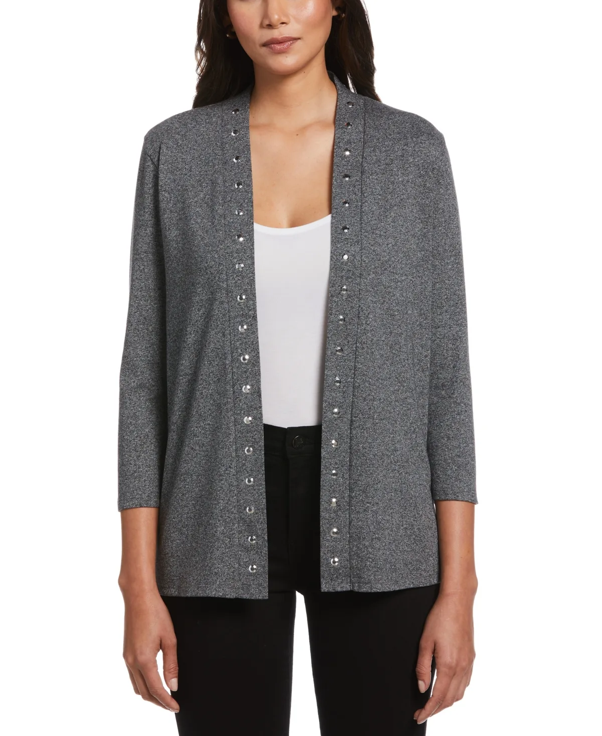 Cardigan Crew Neck Sweater by Rafaella