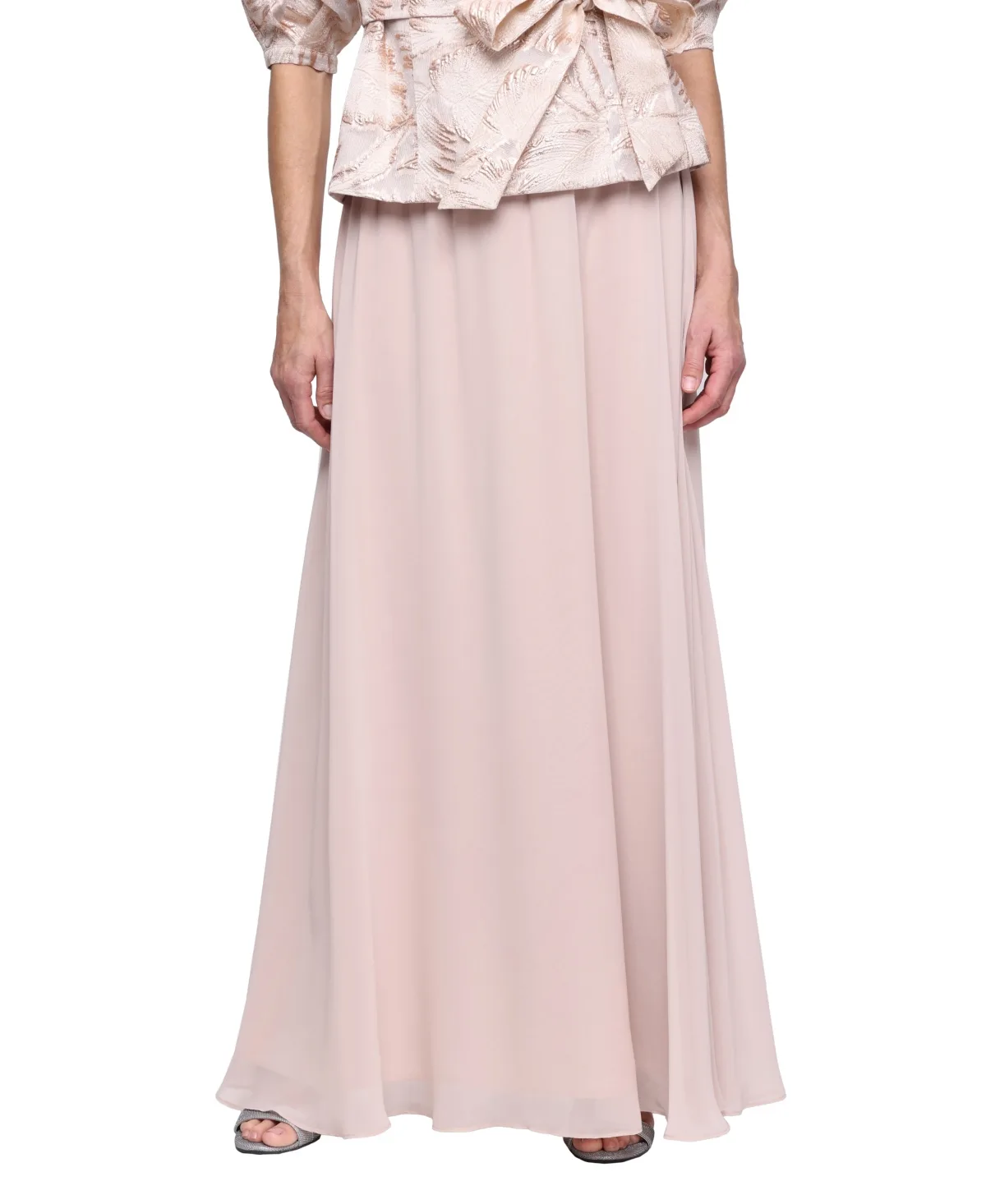 Chiffon Pull-On Maxi Skirt by Alex Evenings