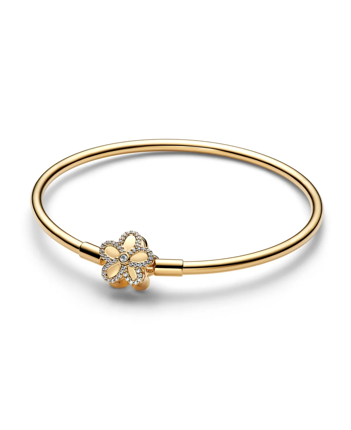 Pave Flower Bangle