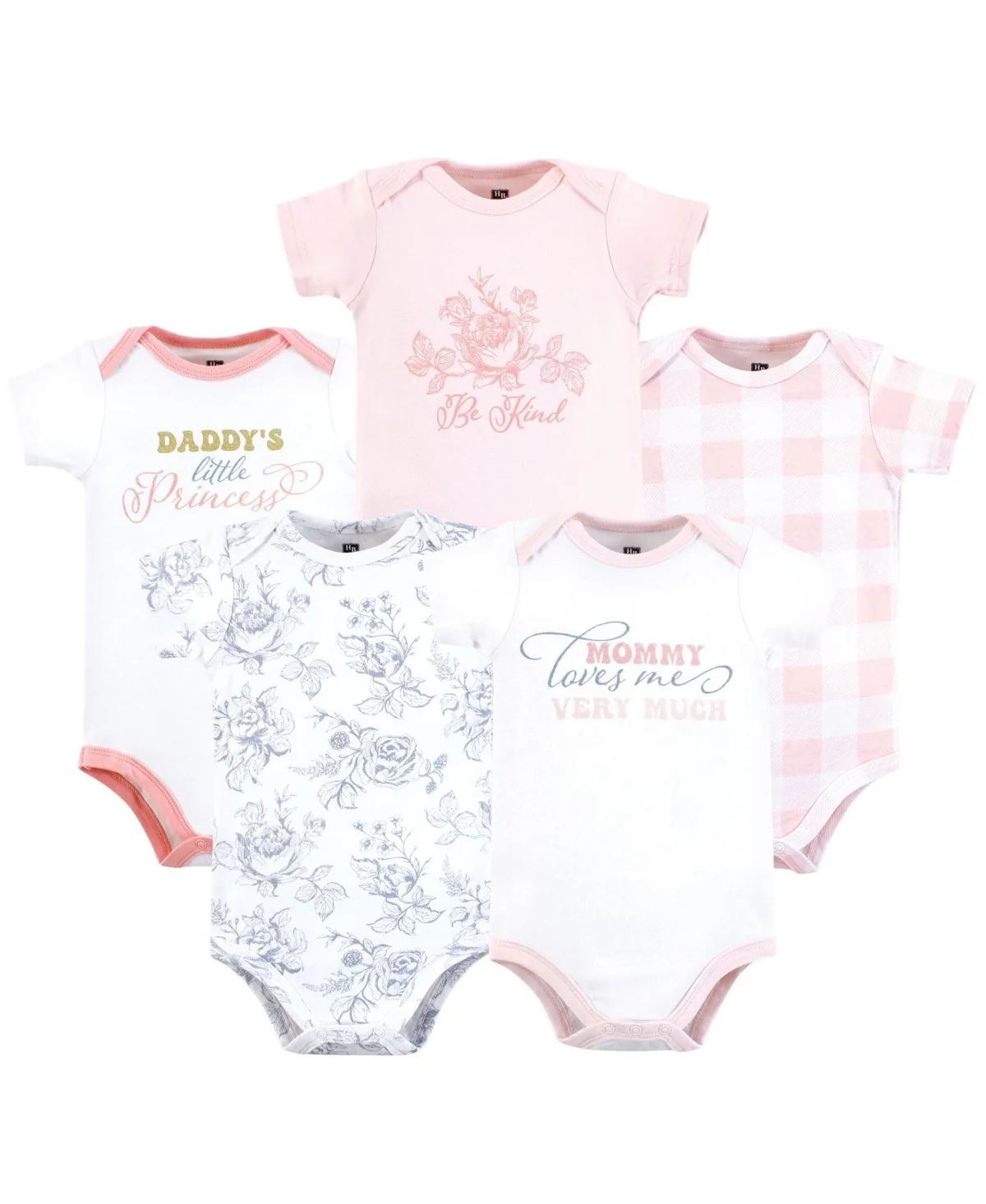 Hudson Cotton Bodysuits 5-Pack by Hudson Baby