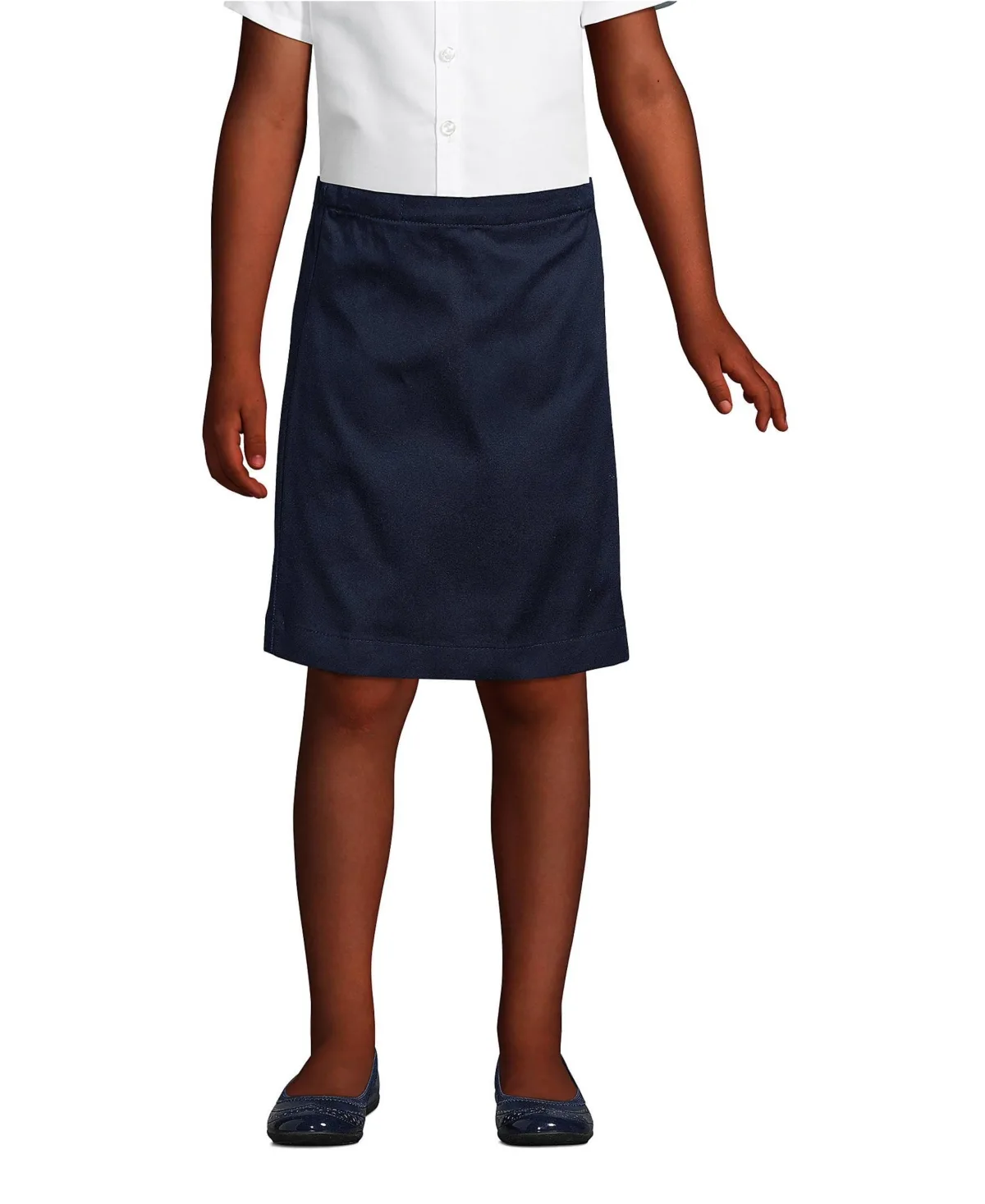 School Uniform Blend Chino Skort Top of Knee by Lands' End
