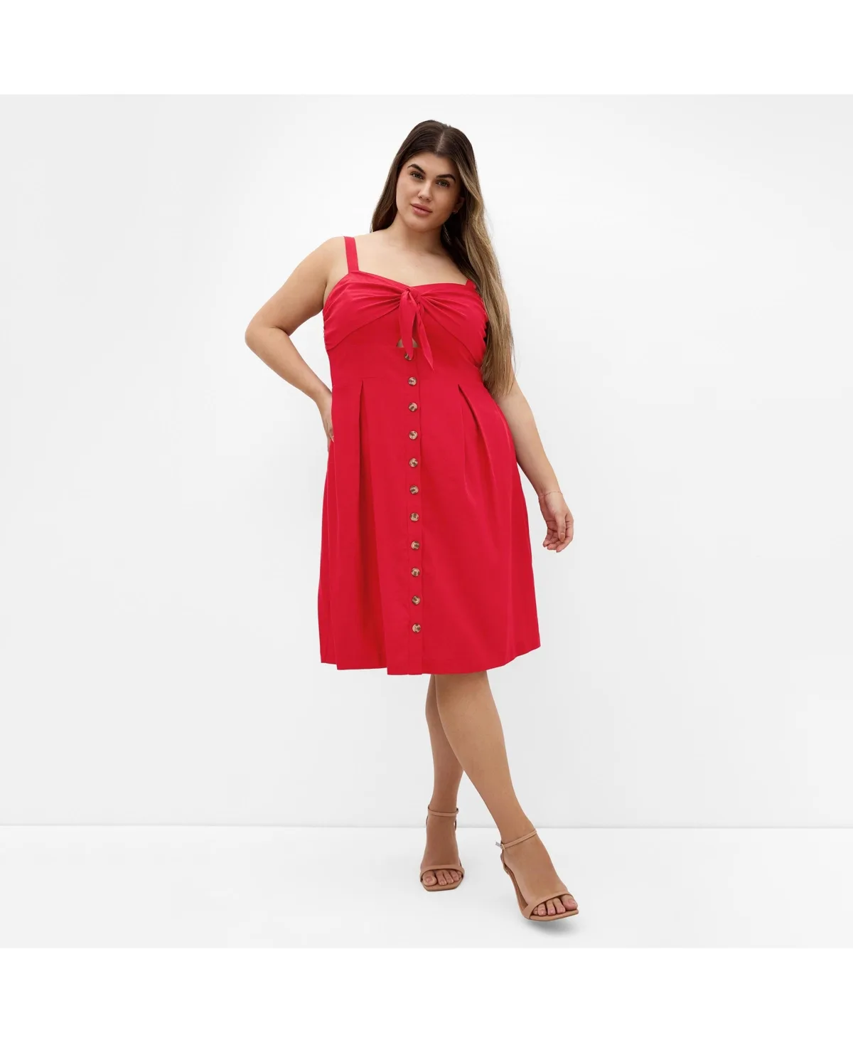 Sweetly Tied Midi Dress by City Chic