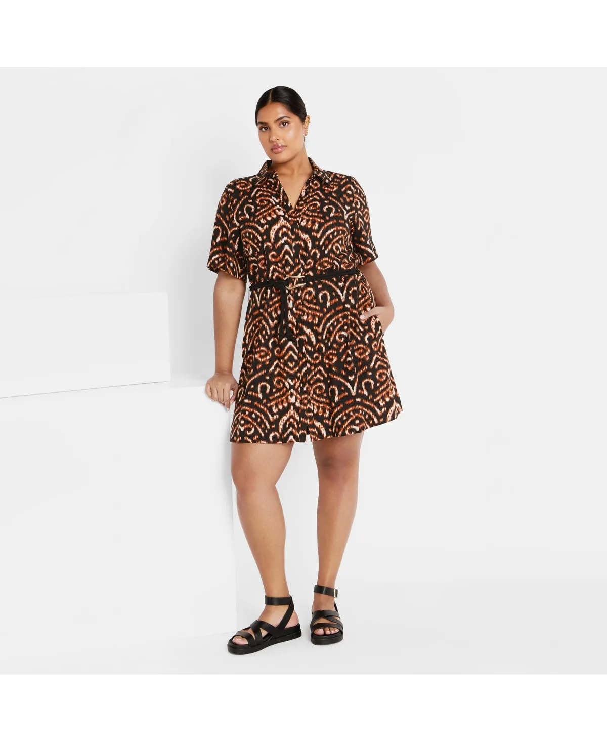 Amara Print Dress by City Chic