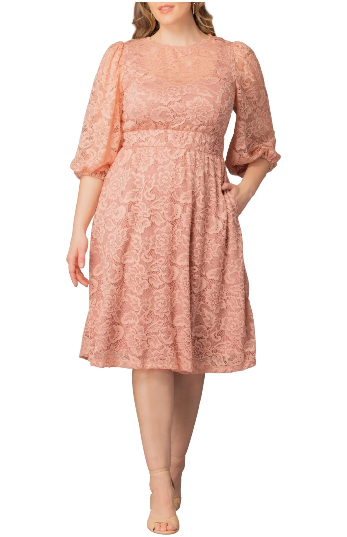 Hepburn Lace Cocktail Dress by Kiyonna