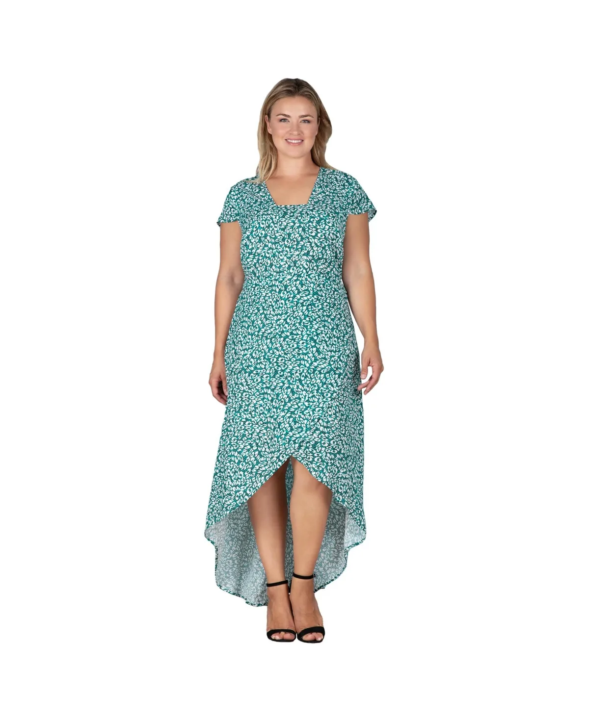 Cap Sleeve High-Low Tulip Dress by Standards & Practices