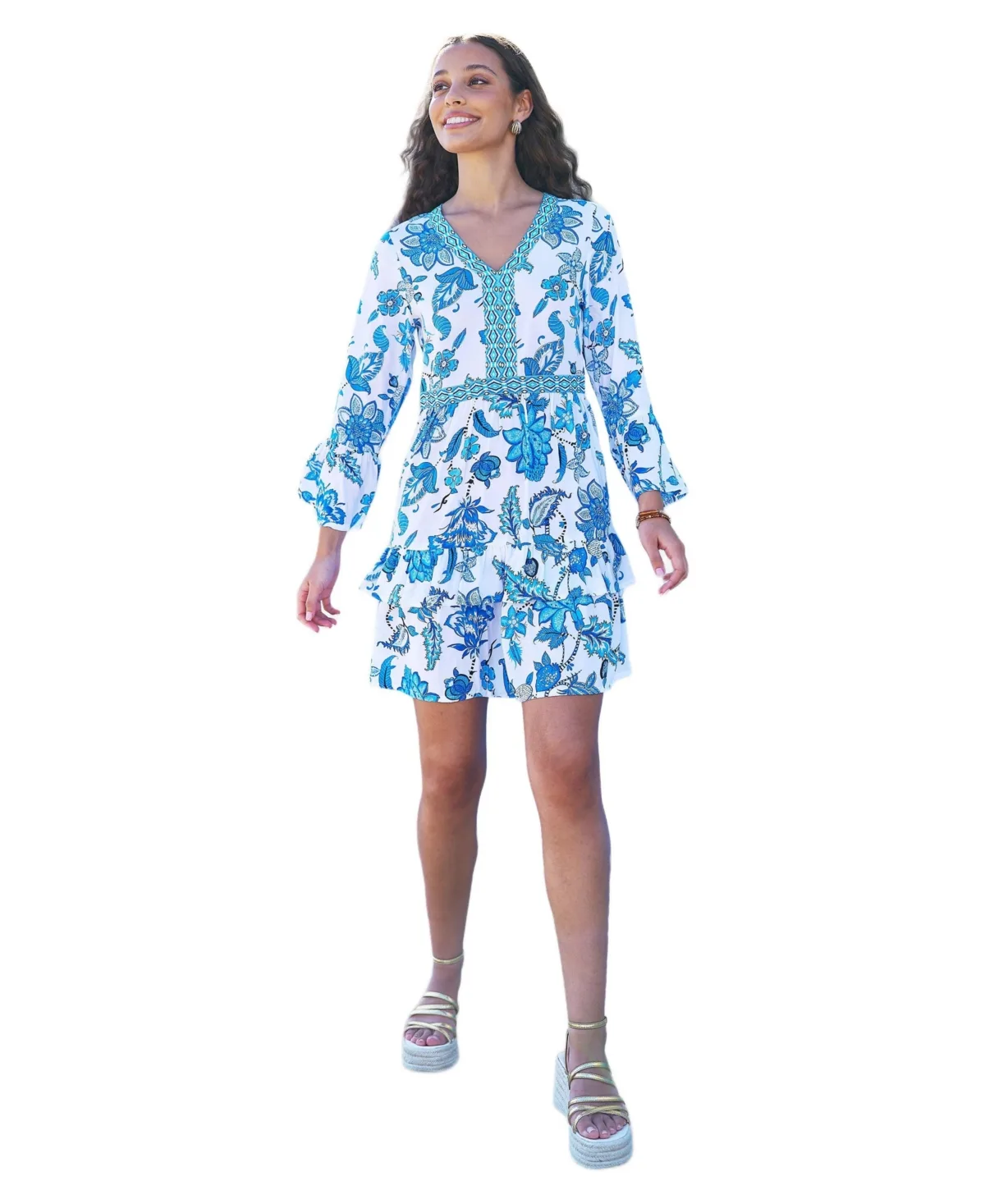 Floral Beach Tunic Dress by Yumi