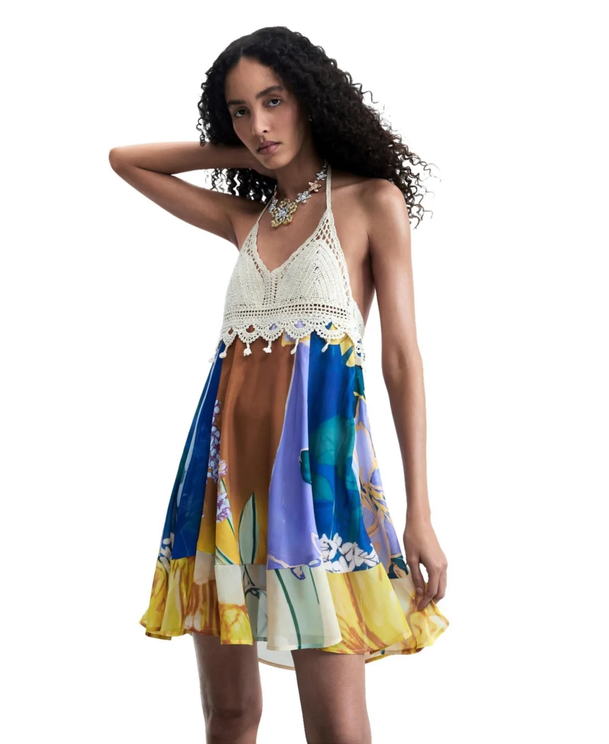 Sleeveless Printed Dress by Desigual