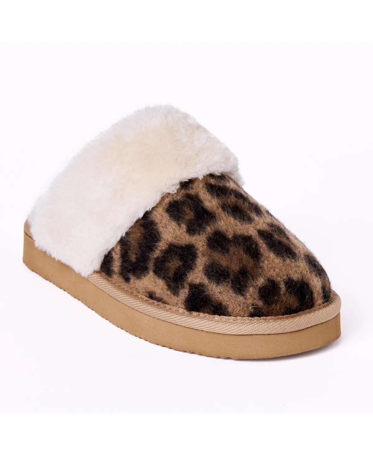 Chesney Patterned Faux Fur Slippers by Minnetonka