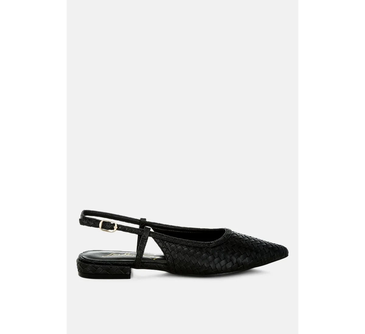 Kurina Metallic Woven Slingback Sandals