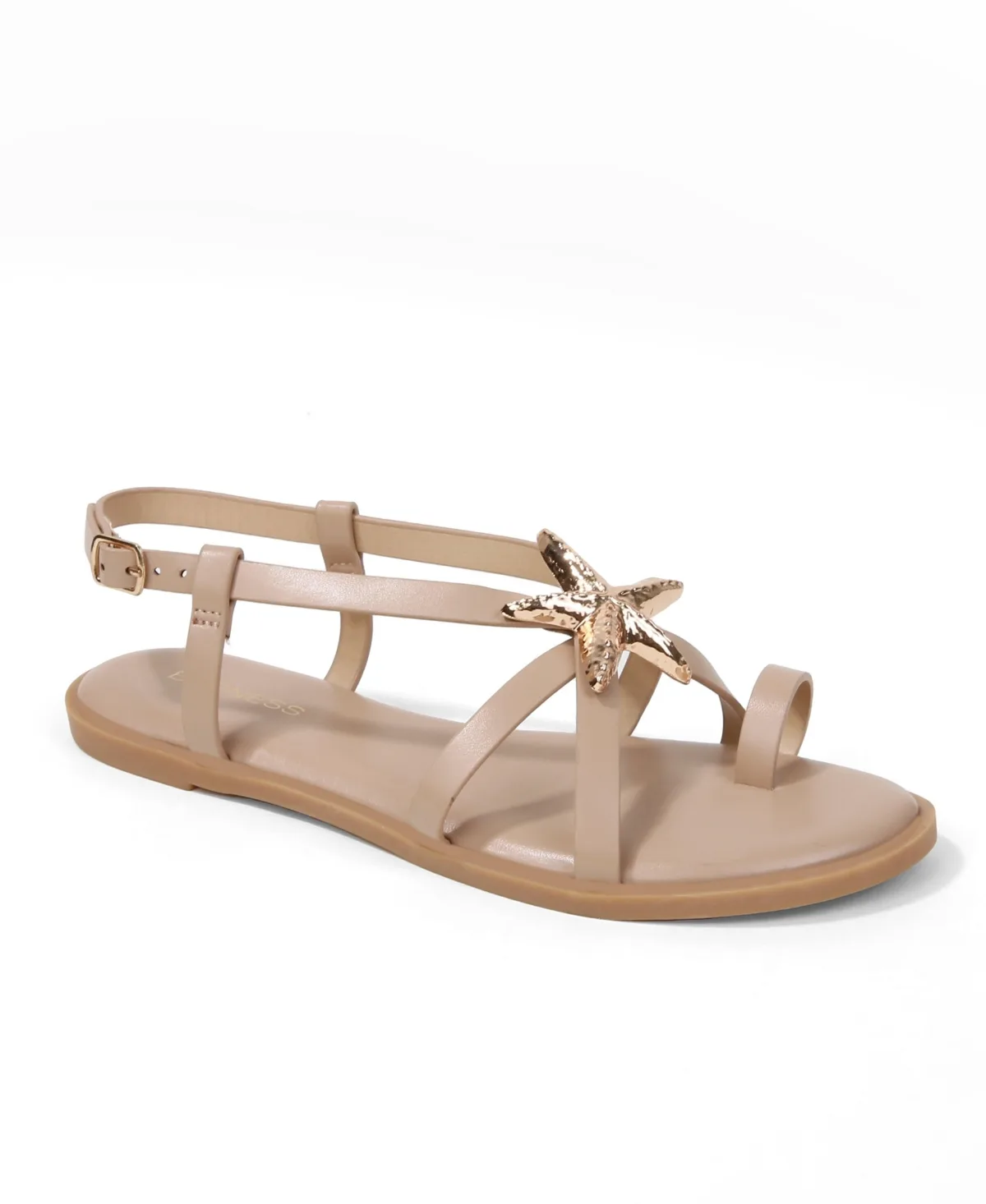 Kiana Starfish Accent Flat Sandals by Berness