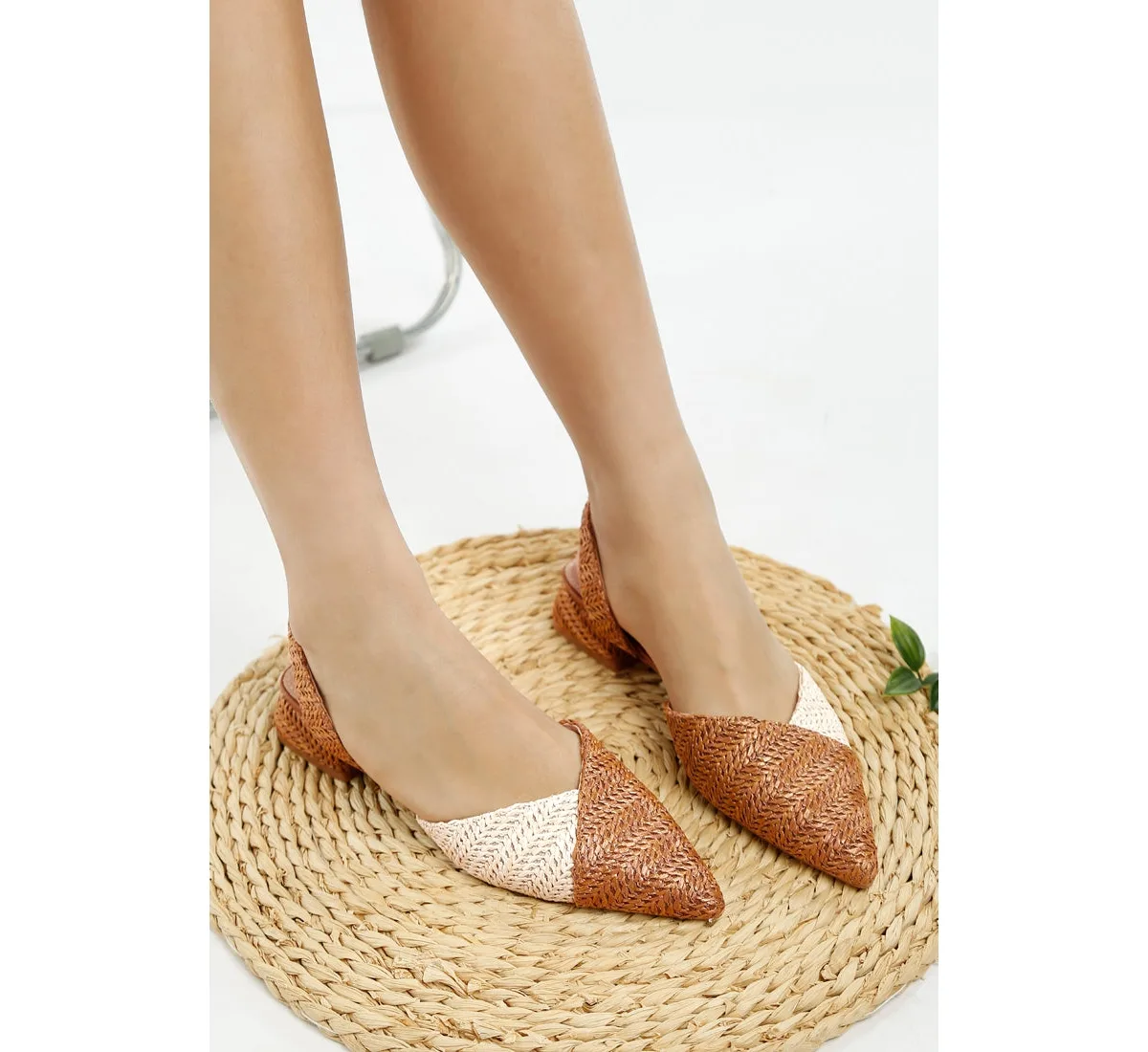 Kinjay Pointy Toe Slingback Sandals by Rag & Co