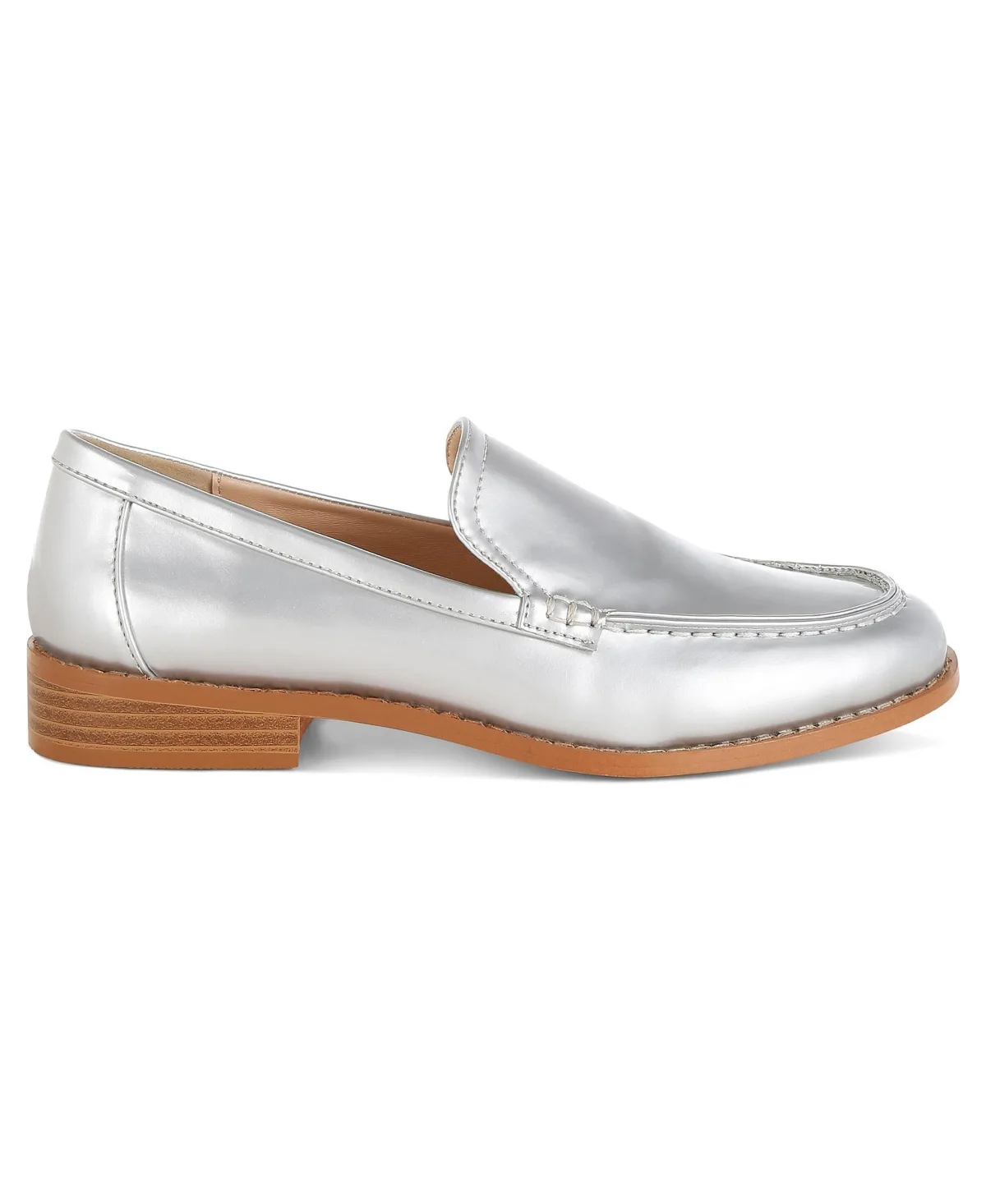 Corleone Pleather Stacked Heel Loafers