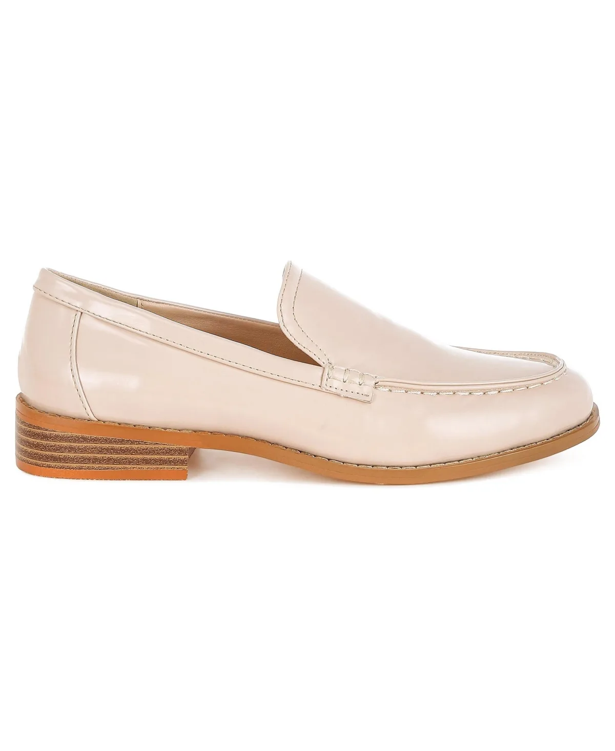 Corleone Pleather Stacked Heel Loafers