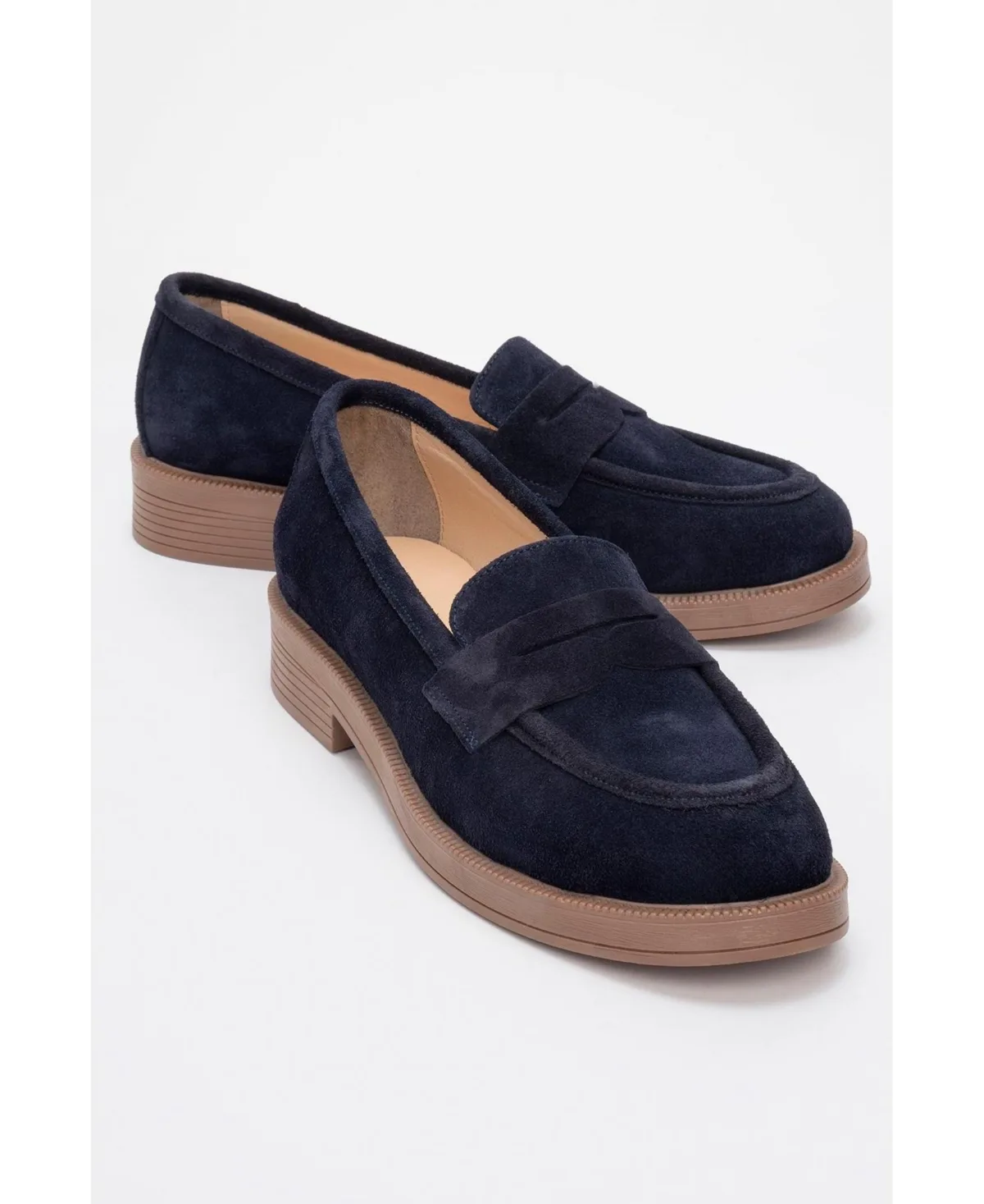 Bree Platform Penny Leather Loafer by Forever & Always Shoes