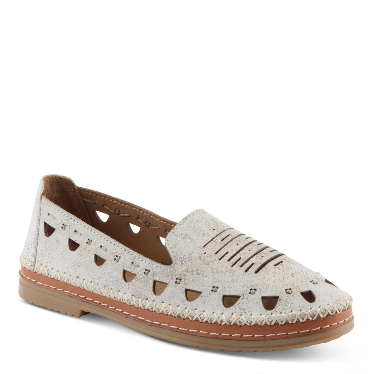 Anoura Slip-On with Breathable Laser-Cut Detail by Spring Step