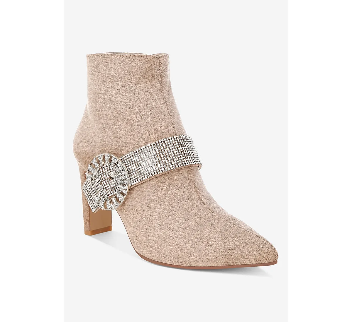Asagao Diamante & Rhinestones Strap Boots