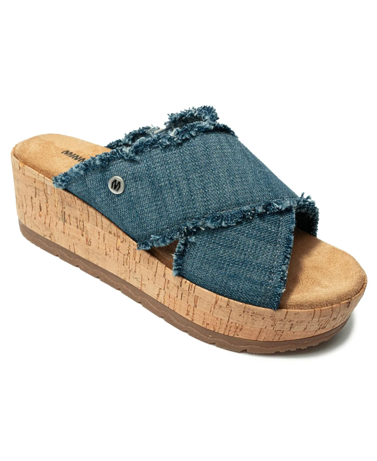 Posey Crossband Wedge Sandal by Minnetonka
