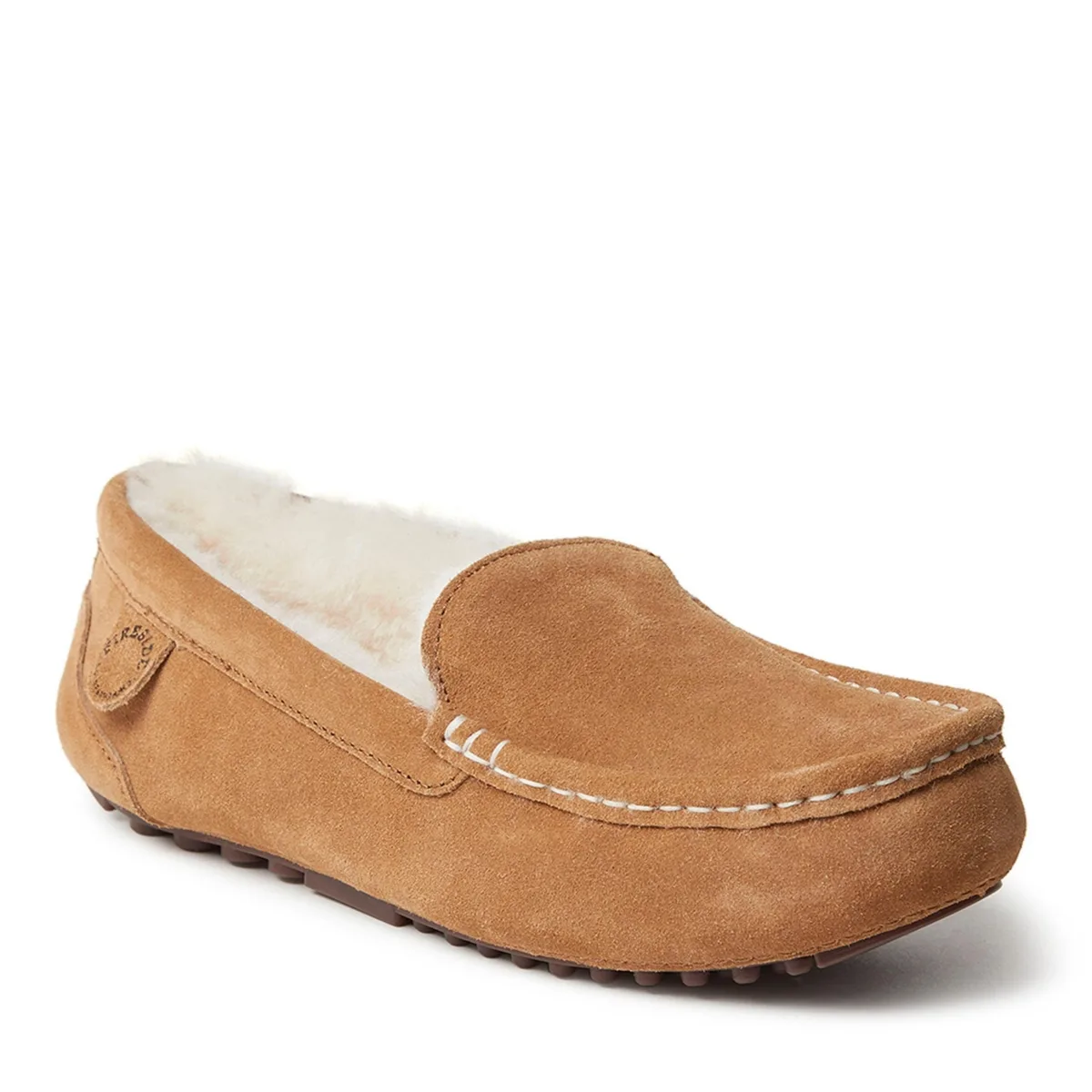 Fireside by Dearfoams Mel Genuine Shearling Moccasin Slipper by Dearfoams