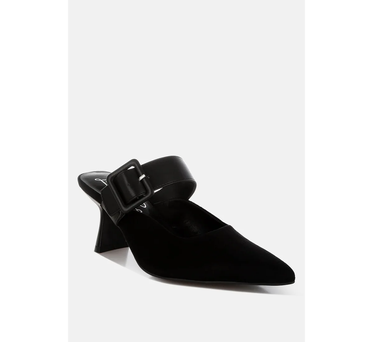 Onagra Microfiber Pointy Slip-On Mules by London Rag