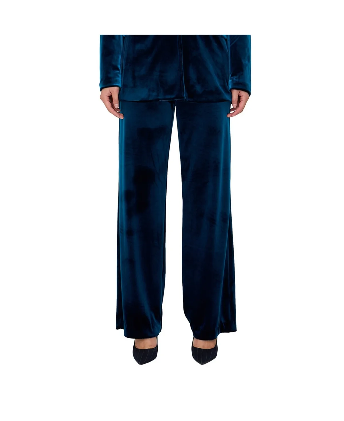 Valerie Straight Leg Velvet Trouser by Lily And Lionel London